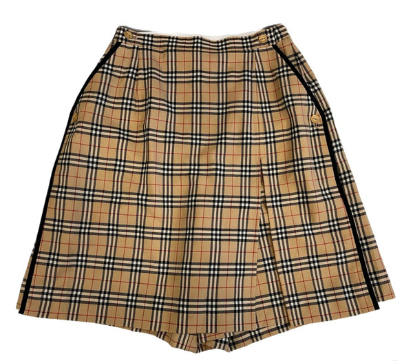バーバリー Burberry GOLF ゴルフ キュロットスカート ショートパンツ バーバリーチェック  キュロット ベージュ サイズ9 101LB-30