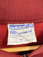 アディダス adidas 70s 80s ヴィンテージ Vintage ATPタグ トラックジャケット トレフォイル US古着 ジャージ ワインレッド Mサイズ 101MT-2670