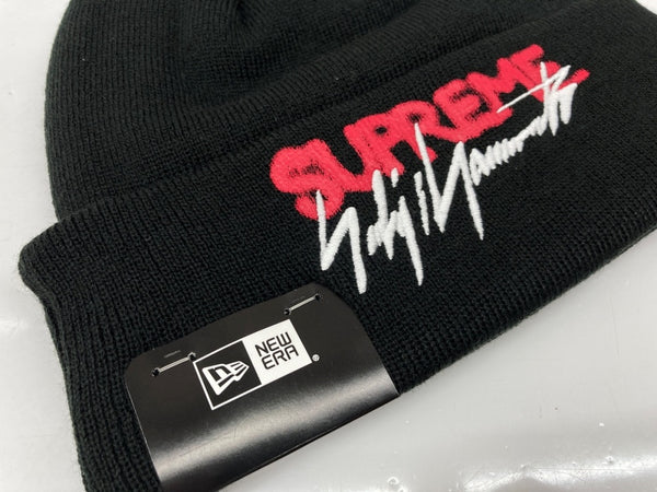 シュプリーム SUPREME 20AW × Yohji Yamamoto ヨウジヤマモト New Era Beanie ニューエラ ビーニー ニット帽 帽子 黒 帽子 メンズ帽子 ニット帽 ロゴ ブラック 104H-67