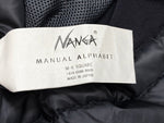 ナンガ NANGA × MANUAL ALPHABET マニュアルアルファベット PCS DOWN JACKET MADE IN JAPAN MA-J-308 サイズ 1 ジャケット ロゴ ネイビー 101MT-2331