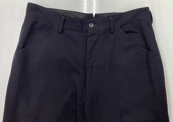 ミリタリー Military 50s 50年代 アメリカ軍 US NAVY ウールパンツ ワイドパンツ セーラー Vintage ヴィンテージ 紺 無地 スラックス ネイビー 104MB-376