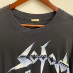 【曜日割引対象外】 ヴィンテージ vintage 90's Sodom ''tapping the vein'' screen stars 1992 Tシャツ ブラック XLサイズ 201MT-3830 VB