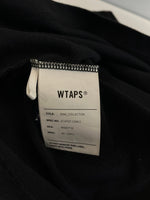 ダブルタップス WTAPS ロゴプリントTシャツ ポケットTシャツ 黒 211ATDT-CSM12 サイズ03 Tシャツ ブラック 101MT-5211
