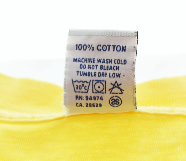 ステューシー STUSSY 90s USA製 NYLTLAロゴ 半袖Tシャツ Tシャツ イエロー 103MT-2748