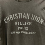 ディオール・オム DIOR HOMME 20AW HOMME ATELIER L/S TEE ロンT ブラック Lサイズ 201MT-4669