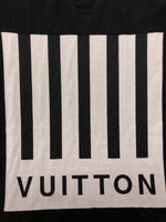 ルイヴィトン LOUIS VUITTON 2019AW Barcode and Earth Knit Tee Shirt バーコード&アースニット 半袖 黒 RM192M NOY HHN02W XXL Tシャツ 刺繍 ブラック 104MT-244