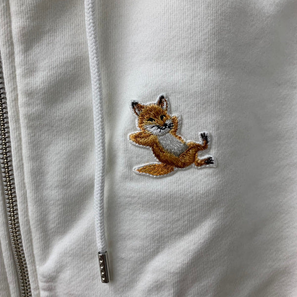 メゾンキツネ MAISON KITSUNE チラックス フォックス ジップ パーカー IU00353KM0001 パーカ ホワイト 201LT-441