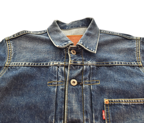 リーバイス Levi's 90s 日本製 71506XX デニムジャケット 1st  大戦モデル BIGE 90's ドーナツボタン ビッグE 36 ジャケット ブルー 103MT-3274