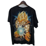 【曜日割引対象外】 アニメ Dragon Ball Z 孫悟空 かめはめ波 Tシャツ ブラック 201MT-3639 VB