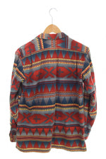 ラルフローレン RalphLauren 90s ネイティブ柄 プリントネルシャツ 開襟 オープンカラー 90's 総柄 170 長袖シャツ マルチカラー 103MT-2656