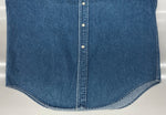 ラルフローレン RalphLauren POLO COUNTRY 90s BUTTONDOWN DENIM SHIRT ボタンダウン デニム シャツ ハミルトン社 長袖 インディゴ 青 長袖シャツ ロゴ ブルー Mサイズ 104MT-2265