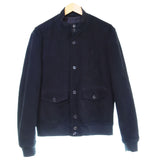 ラルフローレン RalphLauren スウェード レザー ジャケット ブルゾン ディアスキン 鹿革 00's JR-PX-LW-0002 ジャケット ブラック Lサイズ 103MT-2796