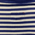 シュプリーム SUPREME 15aw Supreme Striped Logo L/S Top ロンT ネイビー Mサイズ 201MT-4329