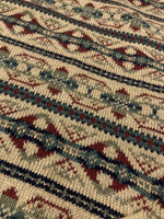 ダブルアールエル RRL 90s LOOSE KNIT VEST ニット ベスト アイル ノルディック Vネック レイヤード 三ツ星タグ Ralph Lauren 茶 ベスト 総柄 ブラウン Lサイズ 104MT-2070