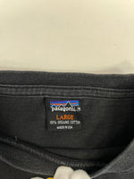 パタゴニア PATAGONIA 90s Vintage ヴィンテージ  USA製 生態系 絶滅危惧種 プリントTシャツ 黒 Tシャツ ブラック Lサイズ 101MT-4736