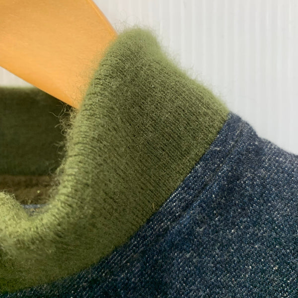 ヒューストン HOUSTON ドゥニーム Denime コラボ デニム 50807 ジャケット ネイビー 40Rサイズ 201MT-4876