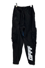 オフホワイト Off-White パラシュートパンツ 黒 OMCF004F19F01020 カーゴパンツ ブラック サイズ30 101MB-617