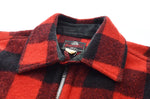 ヴィンテージ Vintage 40s 50s 40年代～50年代 JOHNSON チェック ウールジャケット TALONジッパー ジャケット レッド 103MT-1890