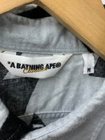 ア ベイシング エイプ A BATHING APE スター柄 半袖シャツ グレー Mサイズ 201MT-2324