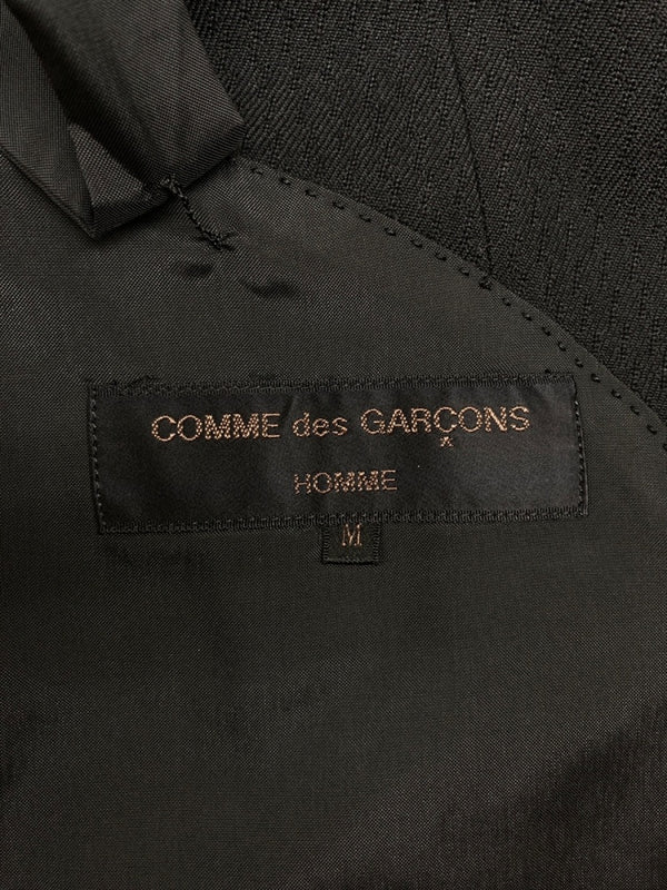 コムデギャルソン COMME des GARCONS HOMME TAILORED JACKET テーラード ジャケット 田中オム スーツ 黒 HS-08019M ジャケット 無地 ブラック Mサイズ 104MT-2091
