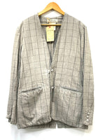 レミレリーフ REMI RELIEF コットン ウール ノーカラー ジャケット RN14153134 グレー XL 601MT-70