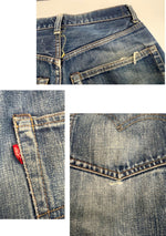 リーバイス Levi's 60's~70's 60～70年代 505 BIGE 不均等V ボタン裏5刻印 並行ステッチ 42TALON ZIPPER 赤耳 耳付き VINTAGE ヴィンテージ デニム ブルー 101MB-662