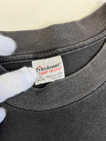 US US古着 90s ©1990 TWIN PEAKS USA製 ビンテージ 90年代 ツインピークス ブラックフェード 袖シングル XL Tシャツ ブラック 101MT-4932