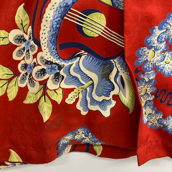 【曜日割引対象外】 サンサーフ SUN SURF アロハシャツ L/S RAYON ALOHA SHIRT SS20084 長袖シャツ レッド Mサイズ 201MT-4395 VB