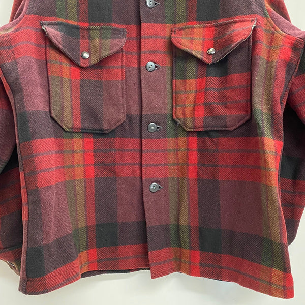 【曜日割引対象外】 ペンドルトン PENDLETON 60's バッファローチェック ウールジャケット ジャケット レッド Mサイズ 201MT-4418 VB