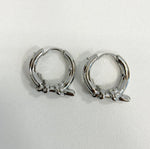 ディーゼル DIESEL Stainless Steel single hoop knot earring フープピアス メンズ ユニセックス DX144700DJW レディースジュエリー・アクセサリー ピアス シルバー 101G-201