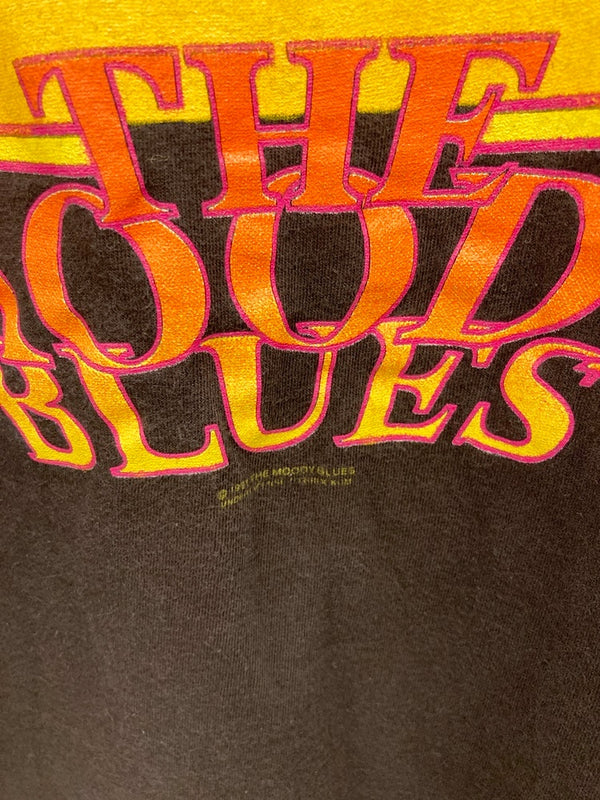 バンドTシャツ BAND-T 1991 90s Vintage THE Moody Blues T-Shirt ヴィンテージ ザ ムーディーブルース US古着 袖シングル XL Tシャツ プリント ブラック LLサイズ 101MT-2595