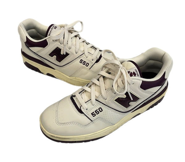 ニューバランス new balance 550×Aimé Leon Dore エメレオンドレ 白 紫 BB550AR1 メンズ靴 スニーカー ホワイト 28.5cm 101sh-2181