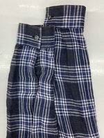 メゾンマルジェラ Maison Margiela LINEN CHECK SHIRT リネン チェック シャツ ボタンダウン BD 長袖 麻 薄手 青 S50DL0282 S44742 サイズ 38 長袖シャツ チェック ブルー 104MT-1072