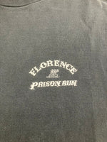 ハーレーダビットソン Harley Davidson 90s 90's FRUIT OF THE LOOM FLORENCE PRISON RUN 1994 両面 袖プリント USA製 XL ロンT ブラック LLサイズ 101MT-3474