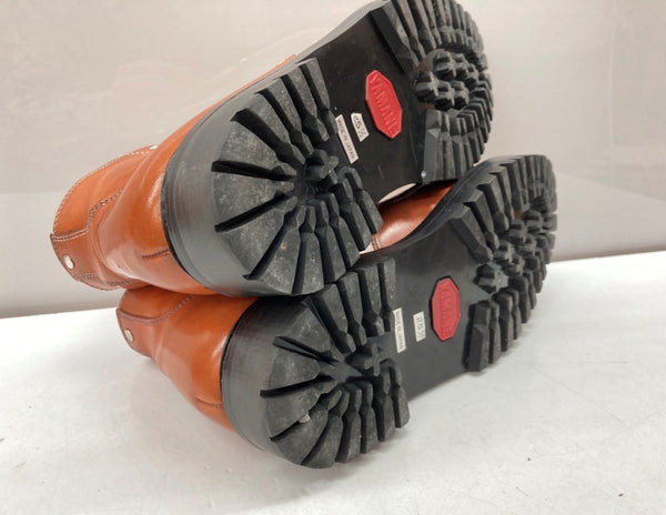 エヴィス EVISU U-TIP BOOTS Uチップ ブーツ 山根靴店 YAMANE レースアップ トレッキング シューズ エビス 茶 2001 メンズ靴 ブーツ ワーク ブラウン 25 1/2 104S-755