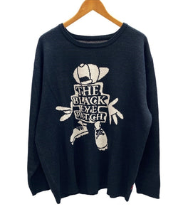 ブラックアイパッチ BlackEyePatch OG Boy Knit Sweater Navy ボーイ ニット セーター XL セーター ロゴ ネイビー LLサイズ 101MT-2210
