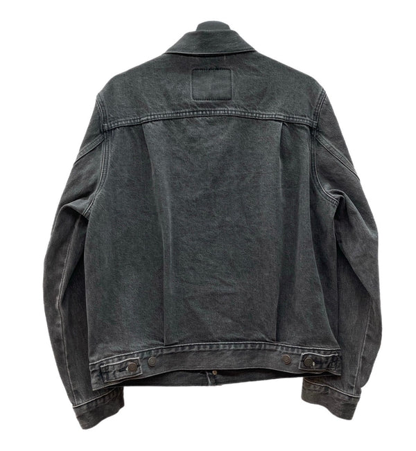 リーバイス Levi's 2nd TYPE セカンド 先染めブラック デニムジャケット トラッカージャケット RELAXED A7632-0002 ジャケット 無地 ブラック Sサイズ 104MT-2180