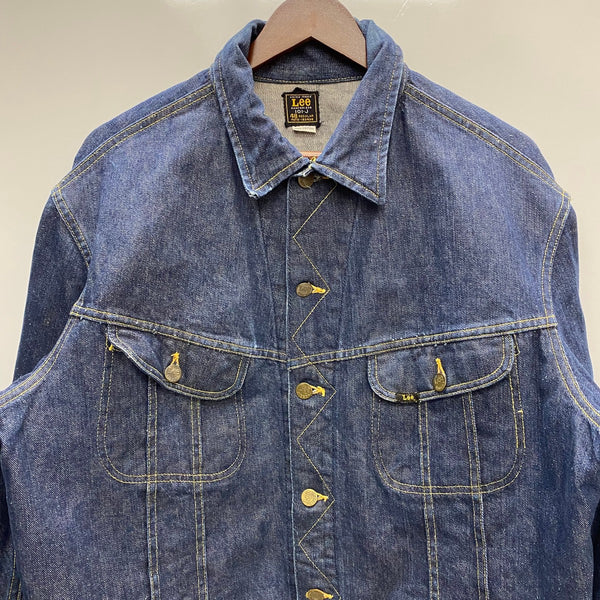 【曜日割引対象外】 ヴィンテージ vintage LEE 60's 101-J 濃紺 デニムジャケット ジャケット ブルー 48サイズ 201MT-4892 VB
