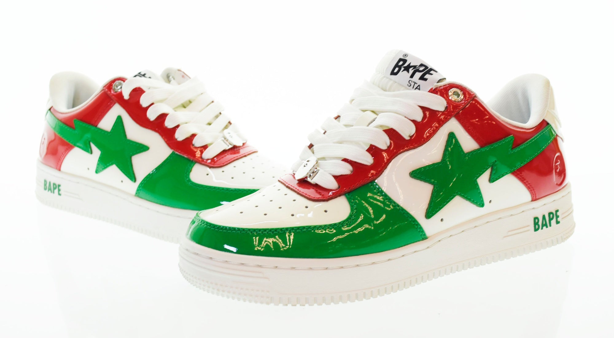 アベイシングエイプ A BATHING APE BAPE STA ベイプスタ スニーカー 白 メンズ靴 スニーカー ホワイト 27.5cm  103S-540 | 古着通販のドンドンサガール