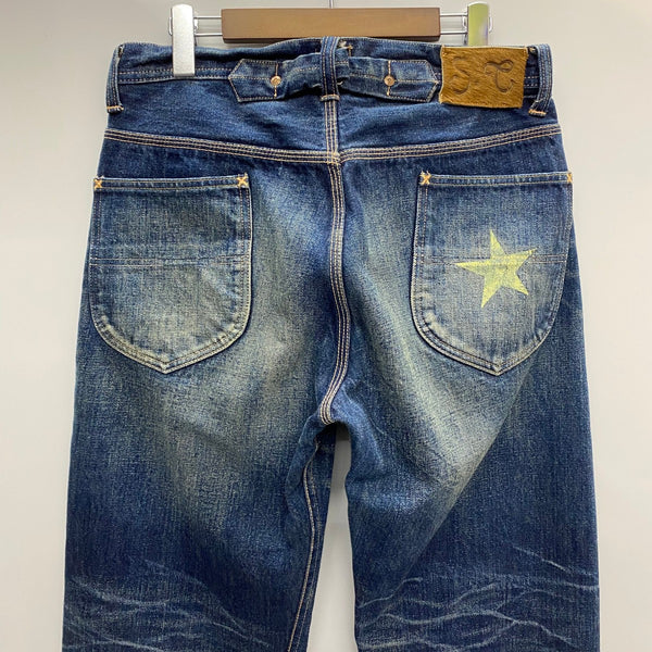 【曜日割引対象外】 シュガーケーン SUGAR CANE ロンスター シンチバック デニムパンツ デニム ブルー W31 L32サイズ 201MB-1120 VB