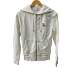 メゾンキツネ MAISON KITSUNE チラックス フォックス ジップ パーカー IU00353KM0001 パーカ ホワイト 201LT-441
