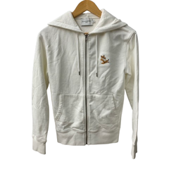 メゾンキツネ MAISON KITSUNE チラックス フォックス ジップ パーカー IU00353KM0001 パーカ ホワイト 201LT-441