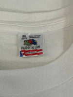 ヴィンテージ vintage 90’s 90年代 FRUIT OF THE LOOM ウィリアムウェグマン William Wegman Dog 犬 フォト 写真家 アートT アメリカ製 MADE IN USA Tシャツ ホワイト Mサイズ 101MT-4171