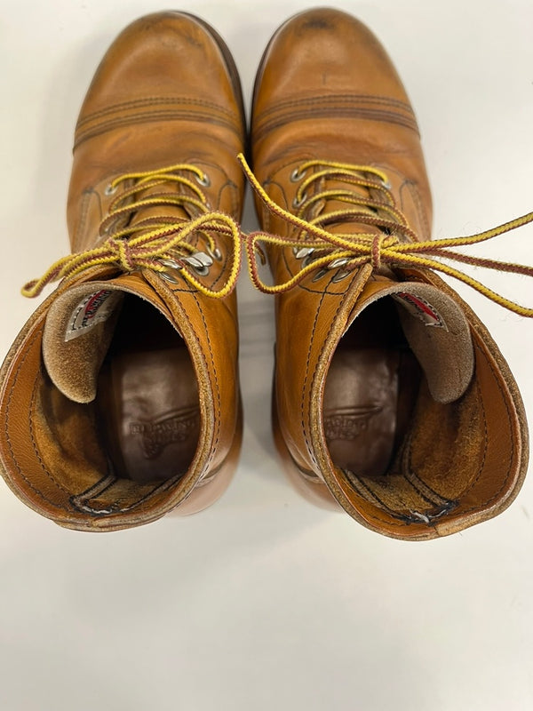 レッドウィング RED WING アイアンレンジャー USA製 アメリカ製 レザーブーツ 茶 8112 メンズ靴 ブーツ ワーク ブラウン 25.5cm 101sh-2280