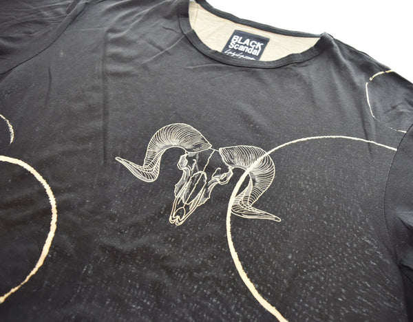ヨウジヤマモト YOHJI YAMAMOTO BLACK Scandal Yohji Yamamoto 19awバッファローオーバーサイズ Tシャツ HC-T67-084 3 Tシャツ ブラック 103MT-3288