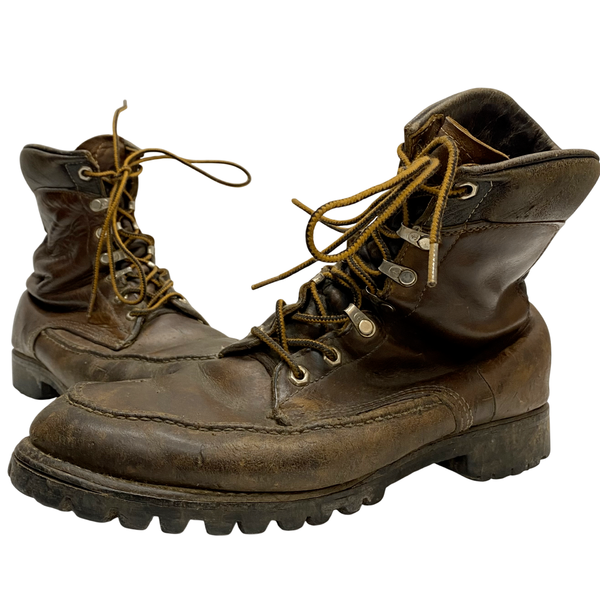 【曜日割引対象外】 エルエルビーン L.L.Bean 60's 筆記体タグ ハンティングブーツ 9 1/2D メンズ靴 ブーツ ワーク ブラウン 27.5cmサイズ 201-shoes1593 VB