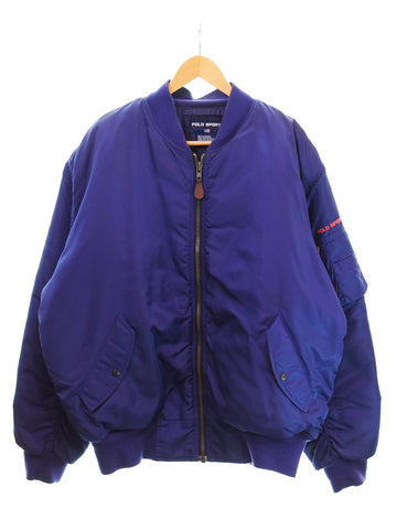 ラルフローレン RalphLauren 90s POLO SPORT MA-1 フライトジャケット ポロスポーツ ボンバージャケット  ジャケット パープル LLサイズ 103MT-2214
