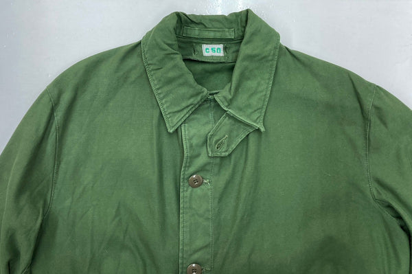 ミリタリー Military スウェーデン軍 M-59 フィールドコート SWEDISH ARMY FIELD COAT ユーロ 緑 サイズ C50 ジャケット 無地 グリーン 104MT-1482