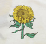 US US古着 90's the Aussie T company ひまわりロングスリーブTシャツ Here Come The Sun 向日葵 Sun flower ロンT ホワイト Sサイズ 103MT-3027