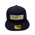 【中古】シュプリーム SUPREME NEW ERA Metallic Box Logo 帽子 メンズ帽子 キャップ ブラック 201goods-537